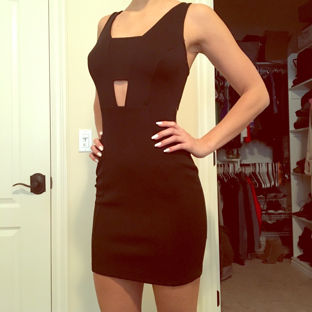 NWT Topshop Cutout Little Black Dress