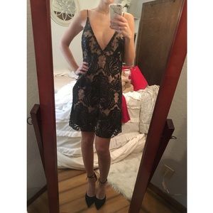 Free People Black Lacy Dress