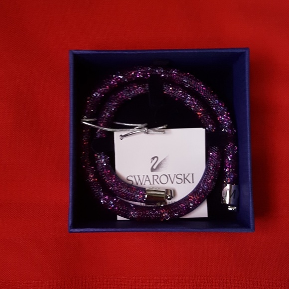 Swarovski Jewelry - SWAROVSKI CRYSTAL STARDUST PURPLE BRACELET CHOKER