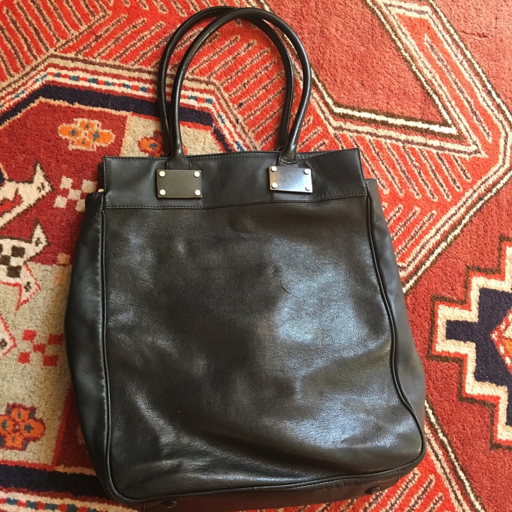 Rag & Bone Black leather tote bag