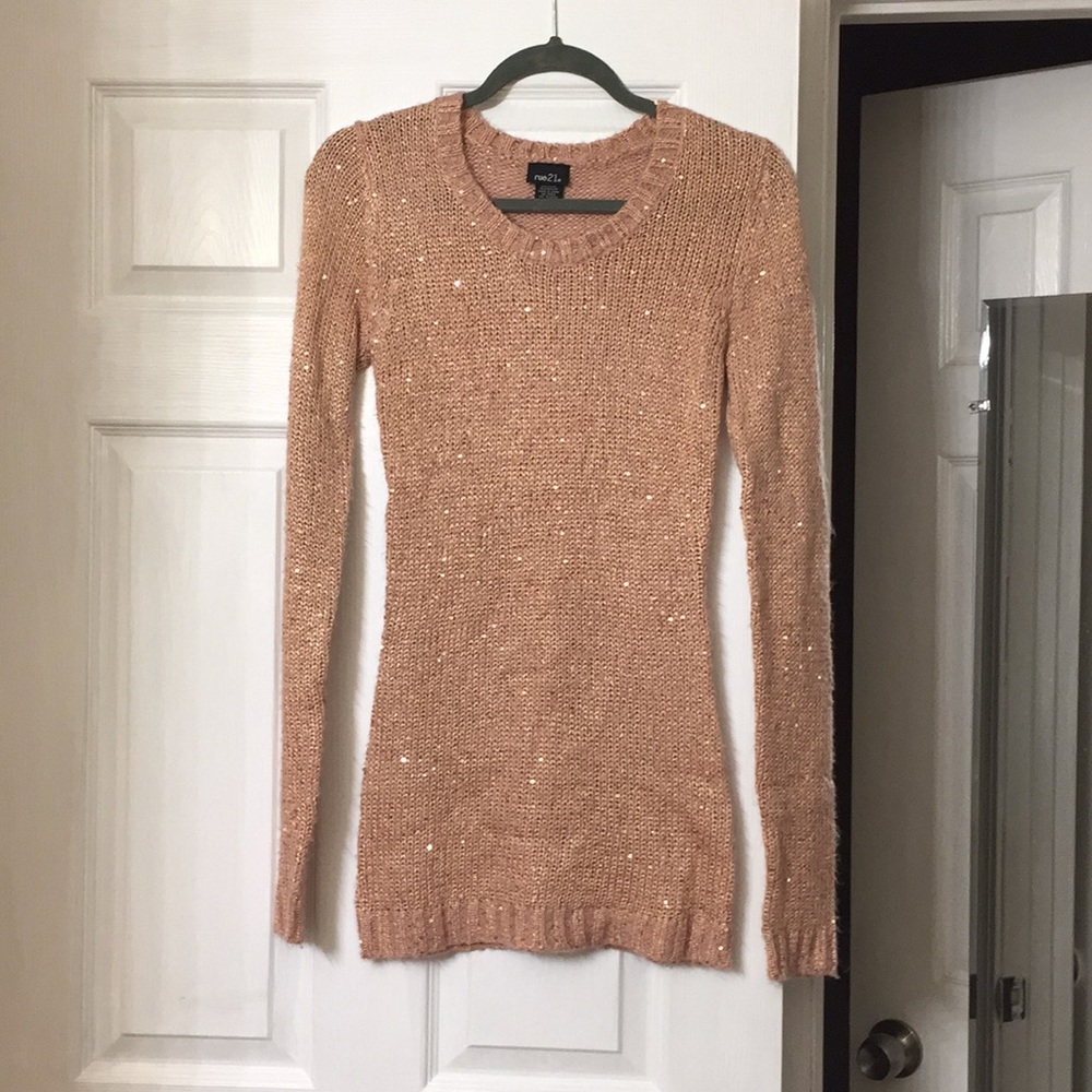Blush Sequin Sweater