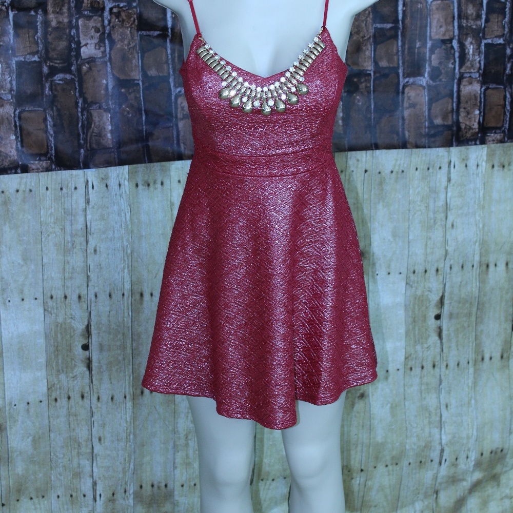 Strapless Glittery Dress