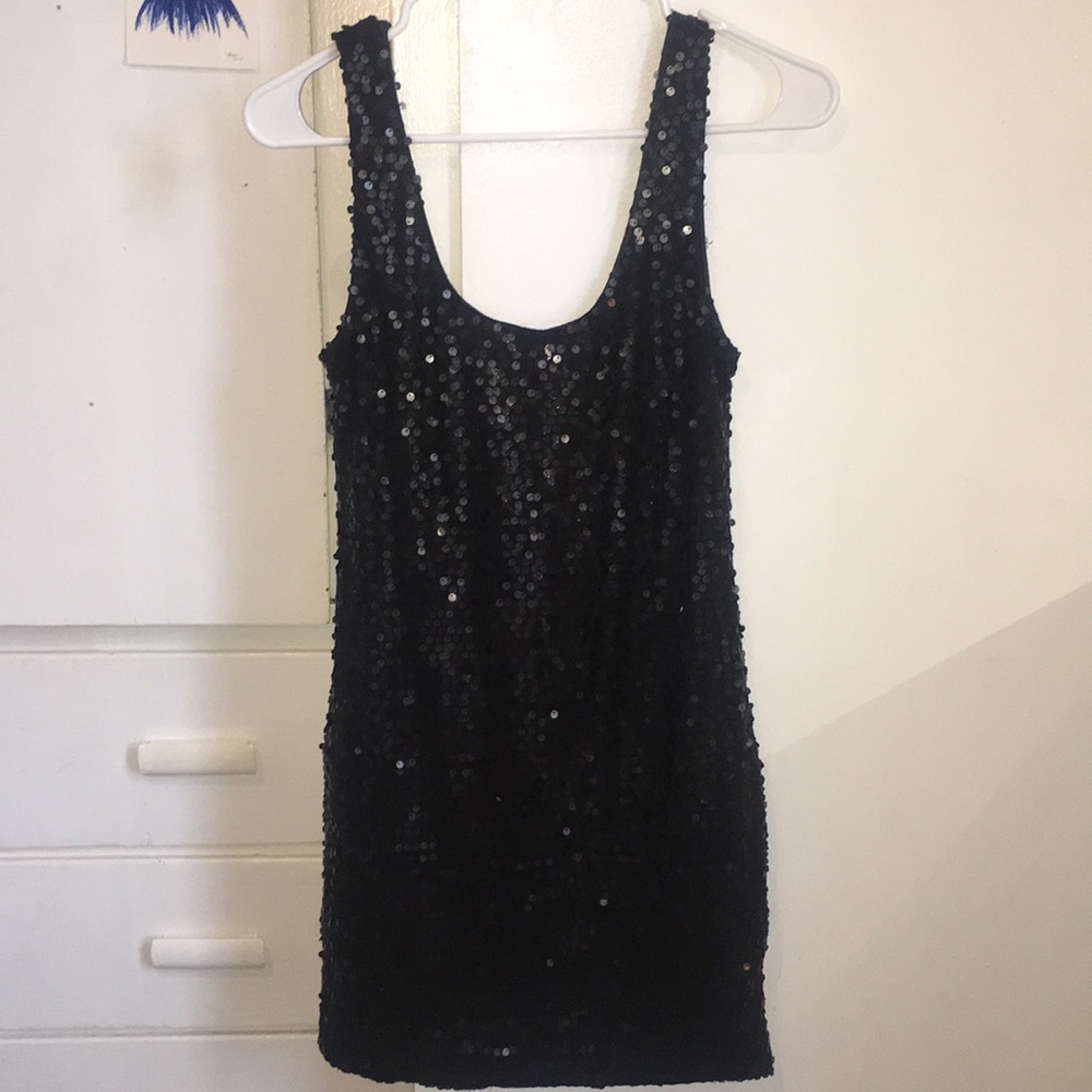 Sequin Black Dress