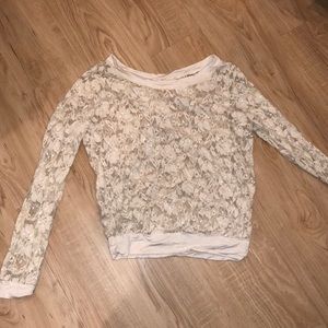Size small see through lace long sleeve