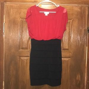 Red/black dress