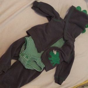 3 piece fleece dinosaur set! So cute!!