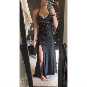 Black Sparkle Prom Dress