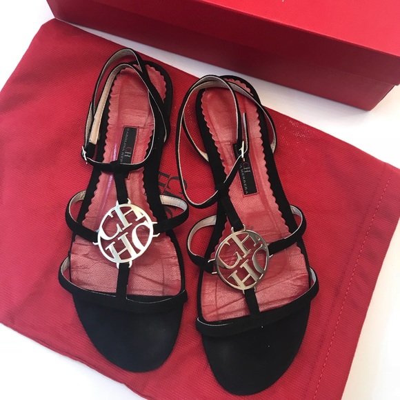 carolina herrera flat sandals