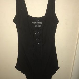 black american eagle body suit