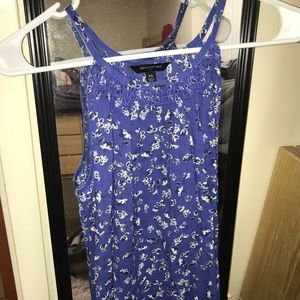 Sheer floral tank top