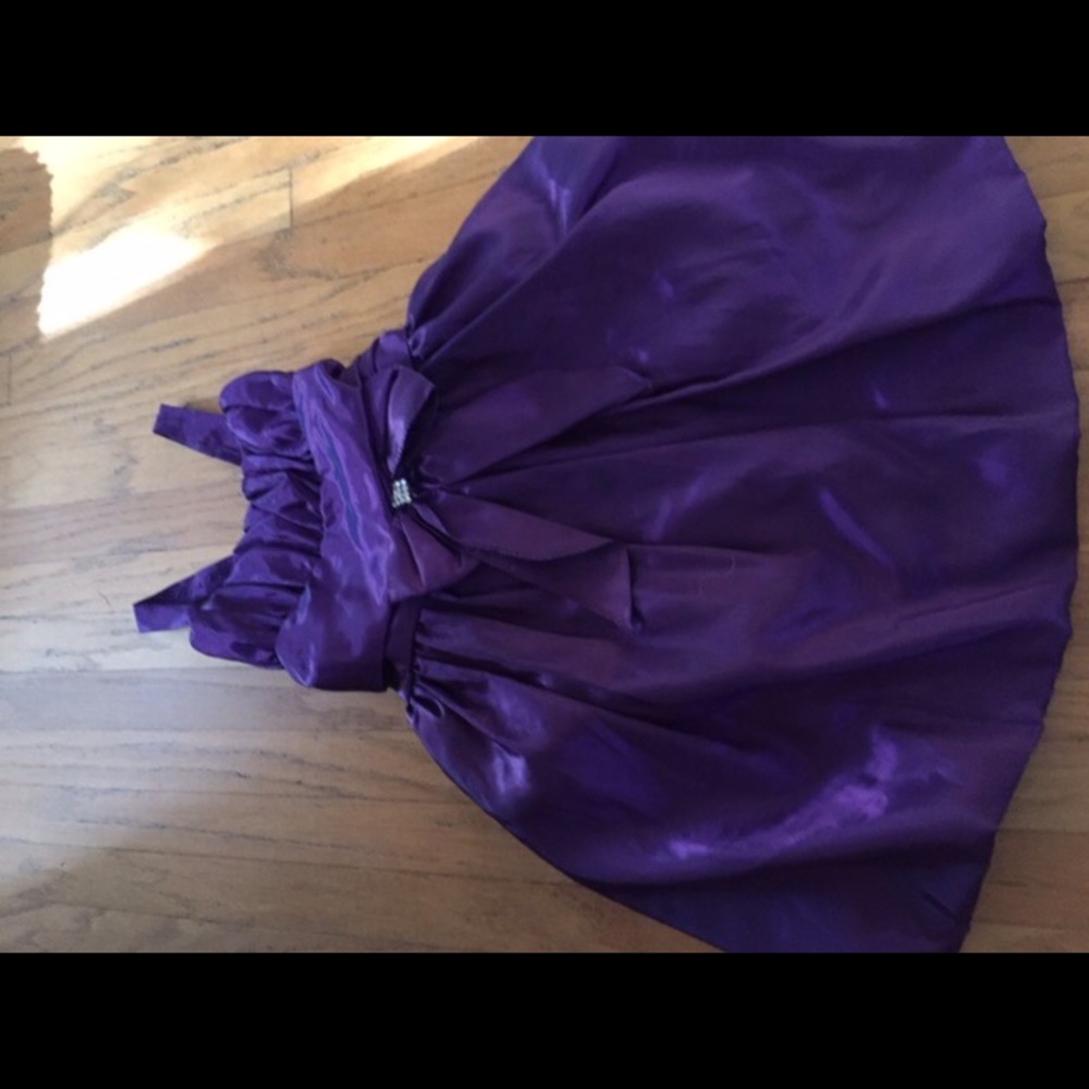 Pretty in purple party dress.