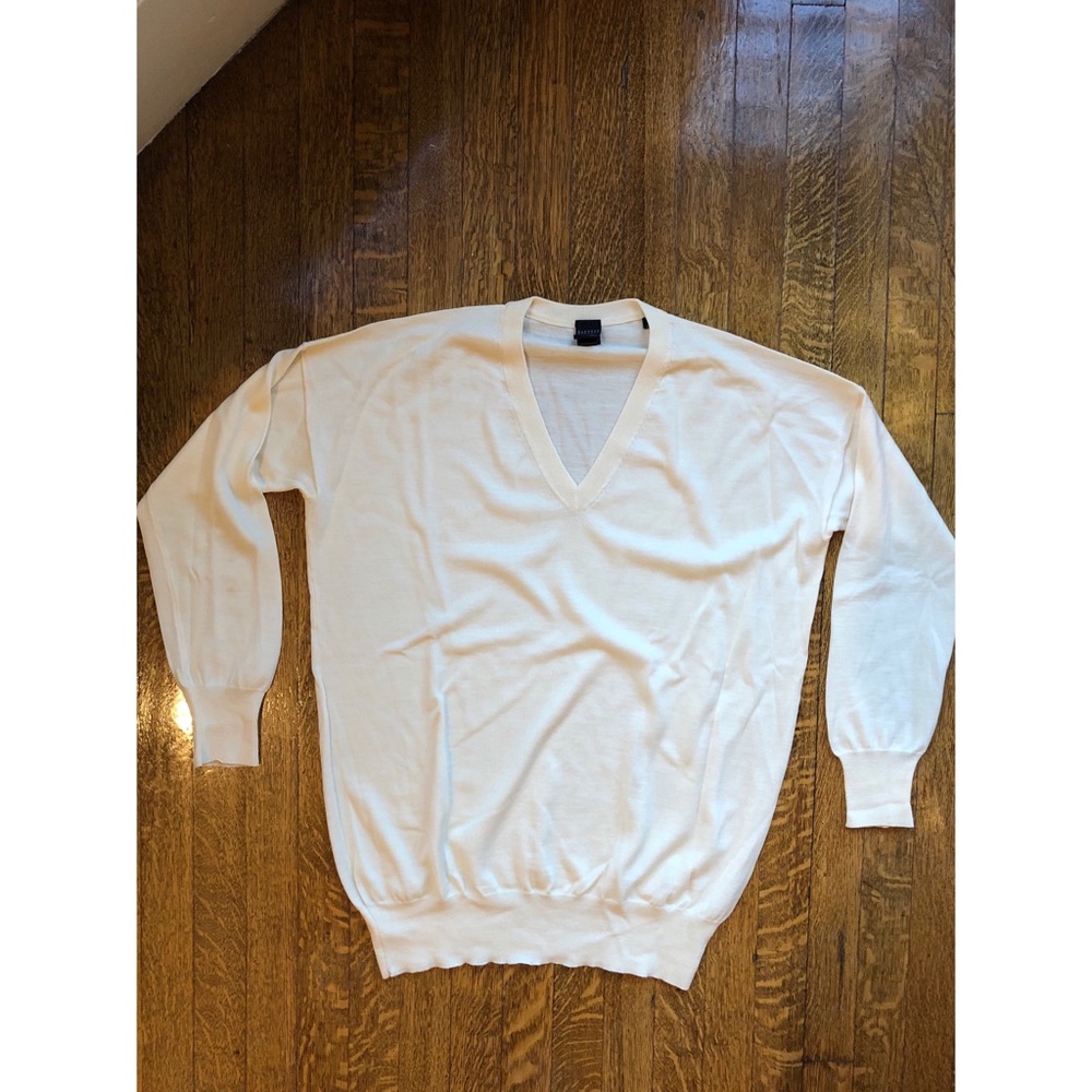 Barney’s New York cream v-neck