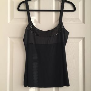 Sequin Black Tank