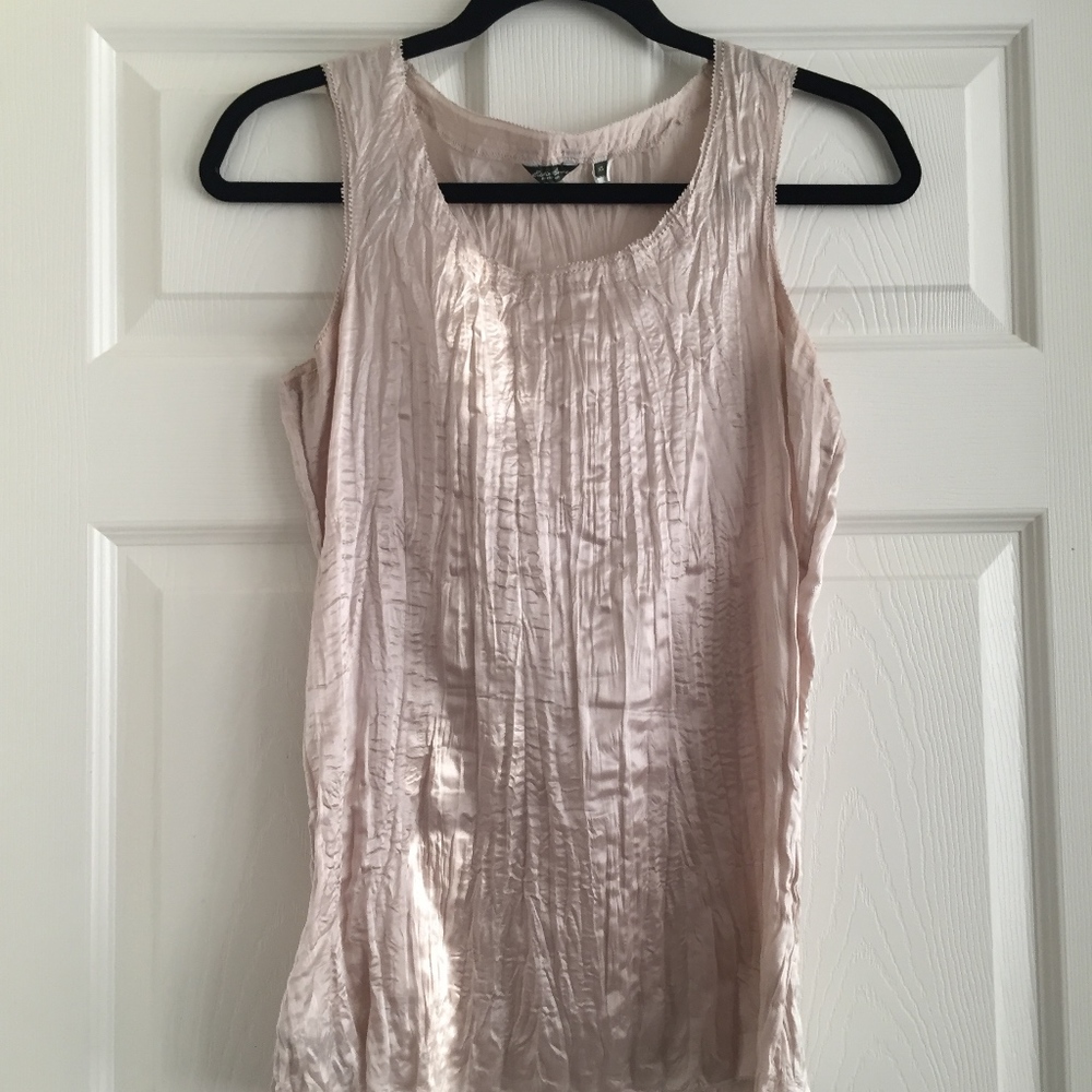 Gold Silk Tank