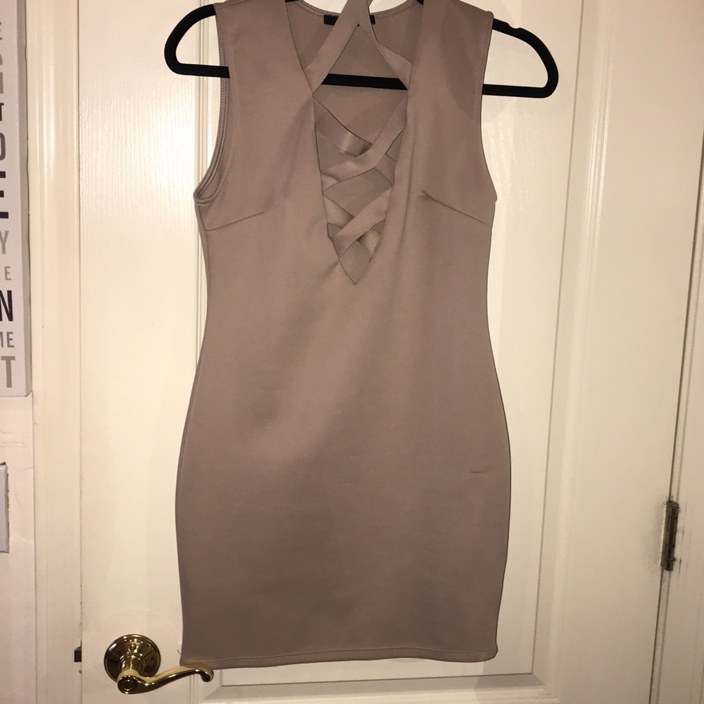 Nude Strappy Dress
