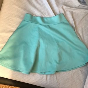 Blue high waist skirt