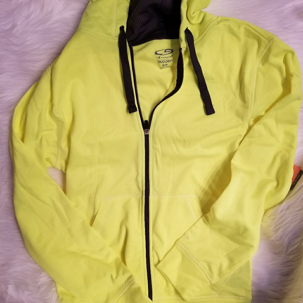 C9 By Champion Duo Dry Bright Neon Yellow Hoodie