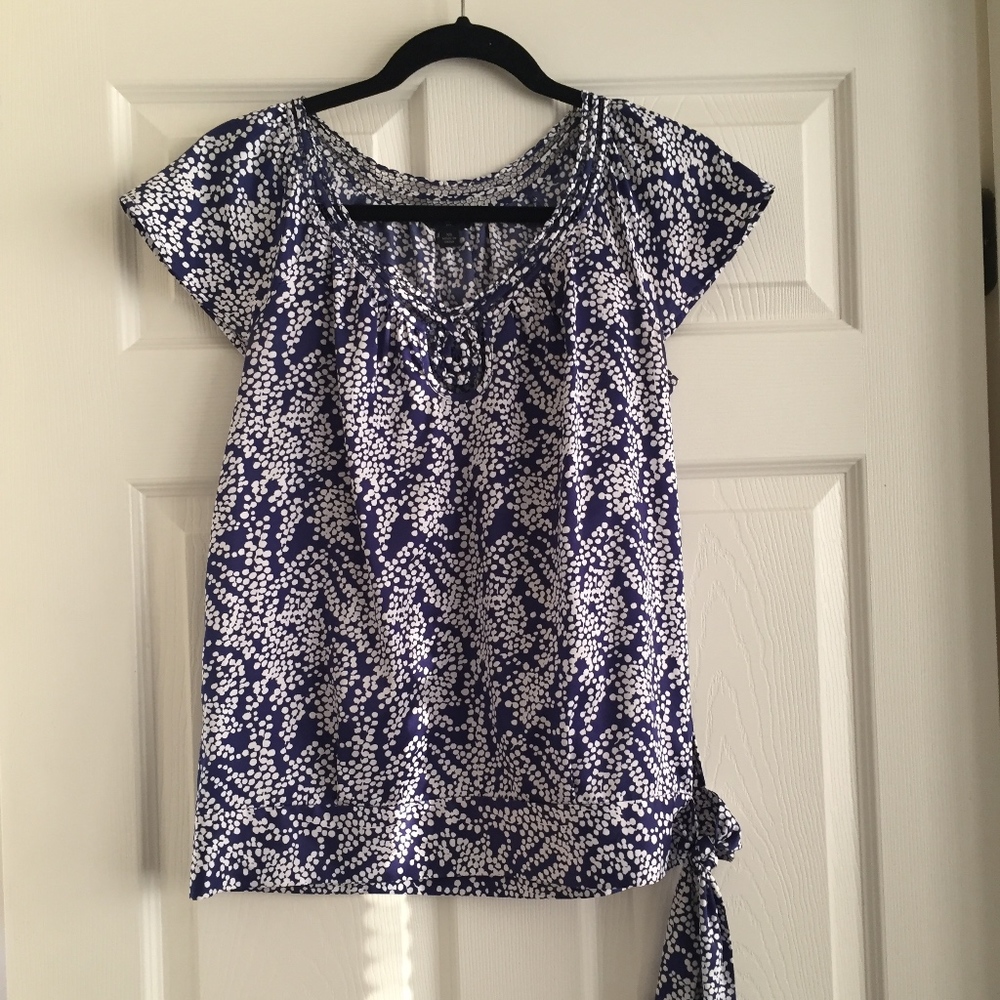 Blue dot blouse