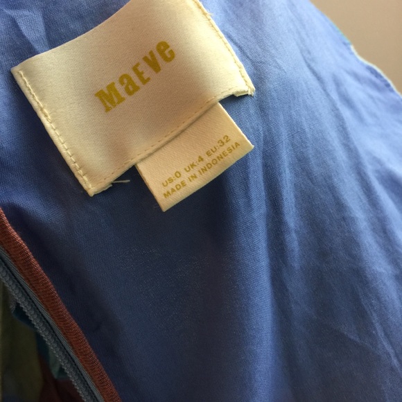 Maeve Technicolor Plaid Ruffle Summer Blouse Top - Picture 5 of 8