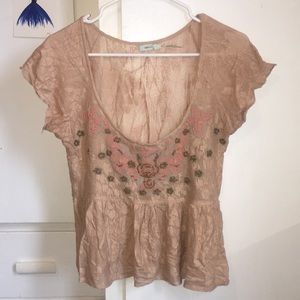 Scoop-Neck Blouse