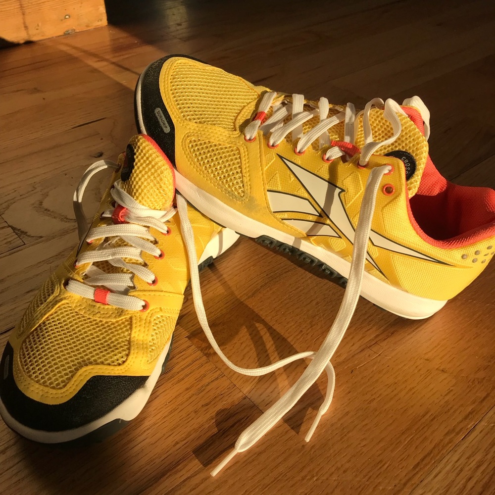 Reebok Nano 2 CrossFit shoe yellow
