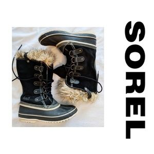 Sorel Joan of Arctic Black Snow Boots 11