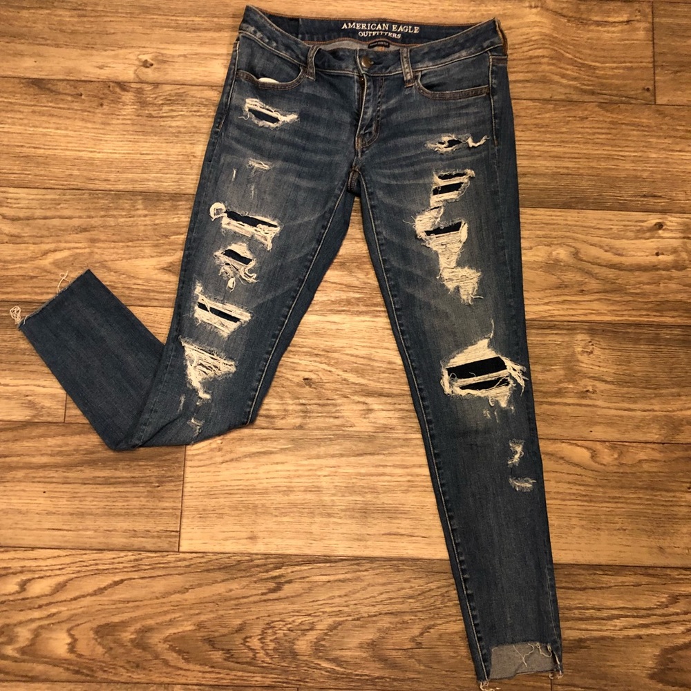 American Eagle Destroyed Jeans