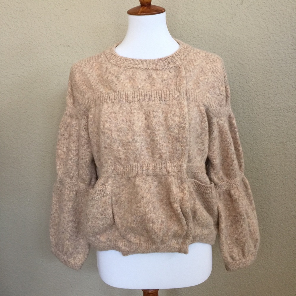 il by Saori Komatsu Puff Sleeve Knit Cardigan 38