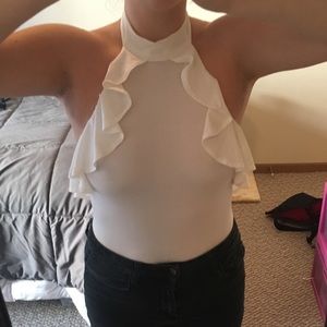 Forever 21 ruffled bodysuit