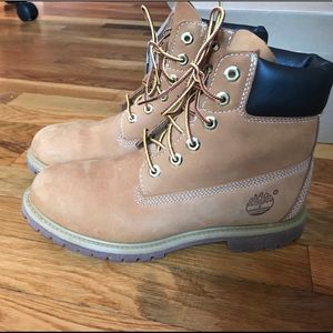 Timberland wheat construction boots