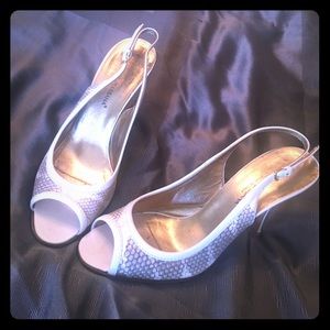 Dolce & Gabbana snakeskin sling back heels