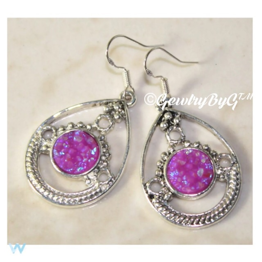 📿✨Handmade DRUZY Earring Set!