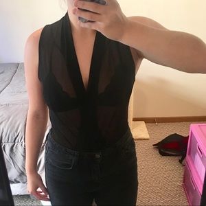 Forever 21 sheer Tank Top Bodysuit