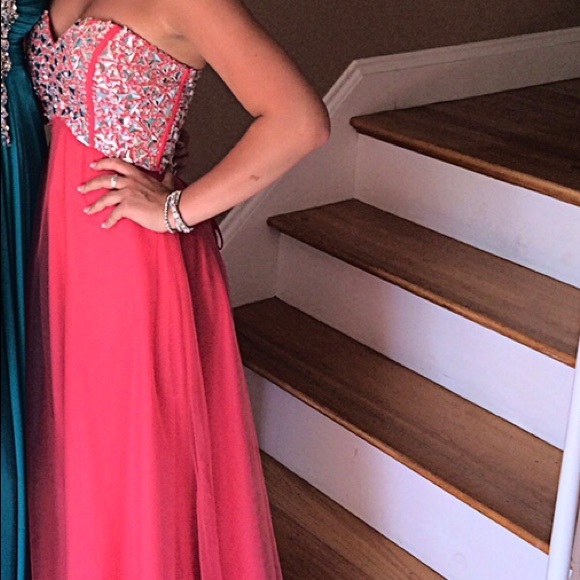 Full Length Prom Dress ONLY WORN ONCE size XS - Picture 1 of 4