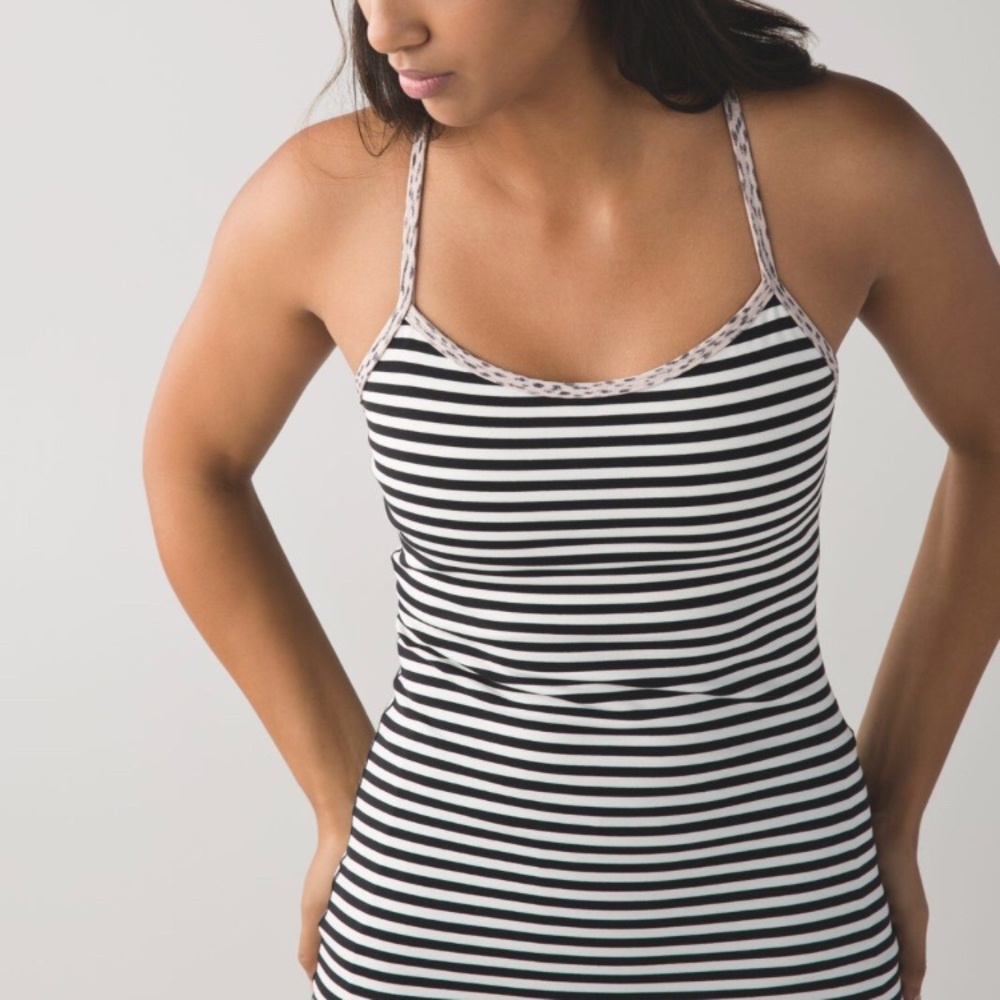 Lululemon striped power Y tank *ON HOLD