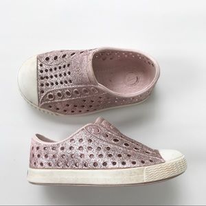 glitter native shoes