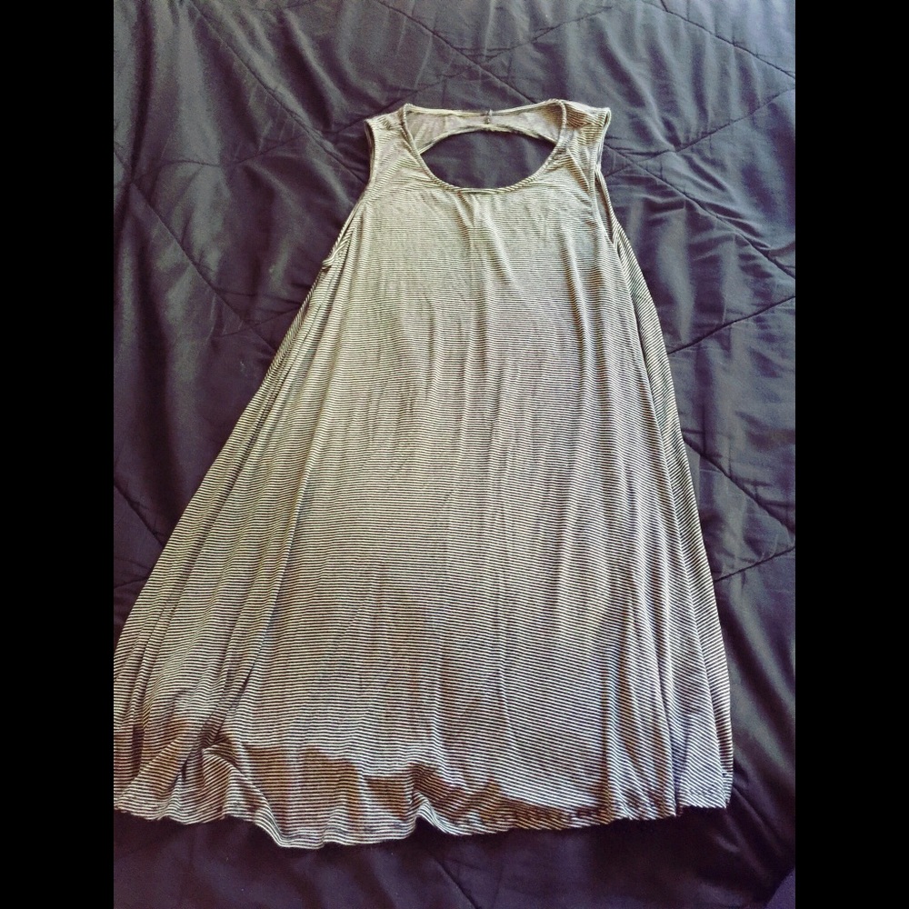 Black and white stripe dress American eagle
