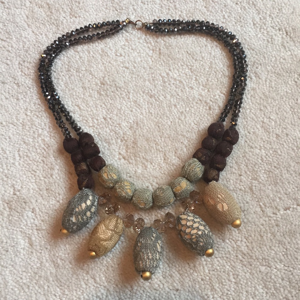 Anthropologie statement necklace.