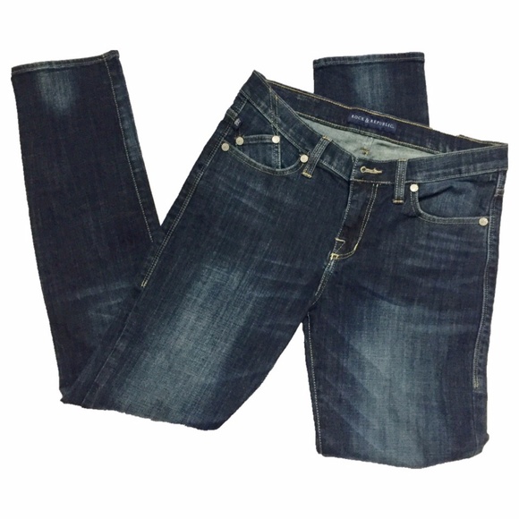 Rock & Republic Denim - Rock & Republic Blue Berlin Slim/Skinny Jeans