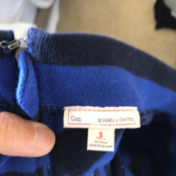 GAP Blue & Black Knit Mini Skirt, Small Tall - Picture 4 of 4