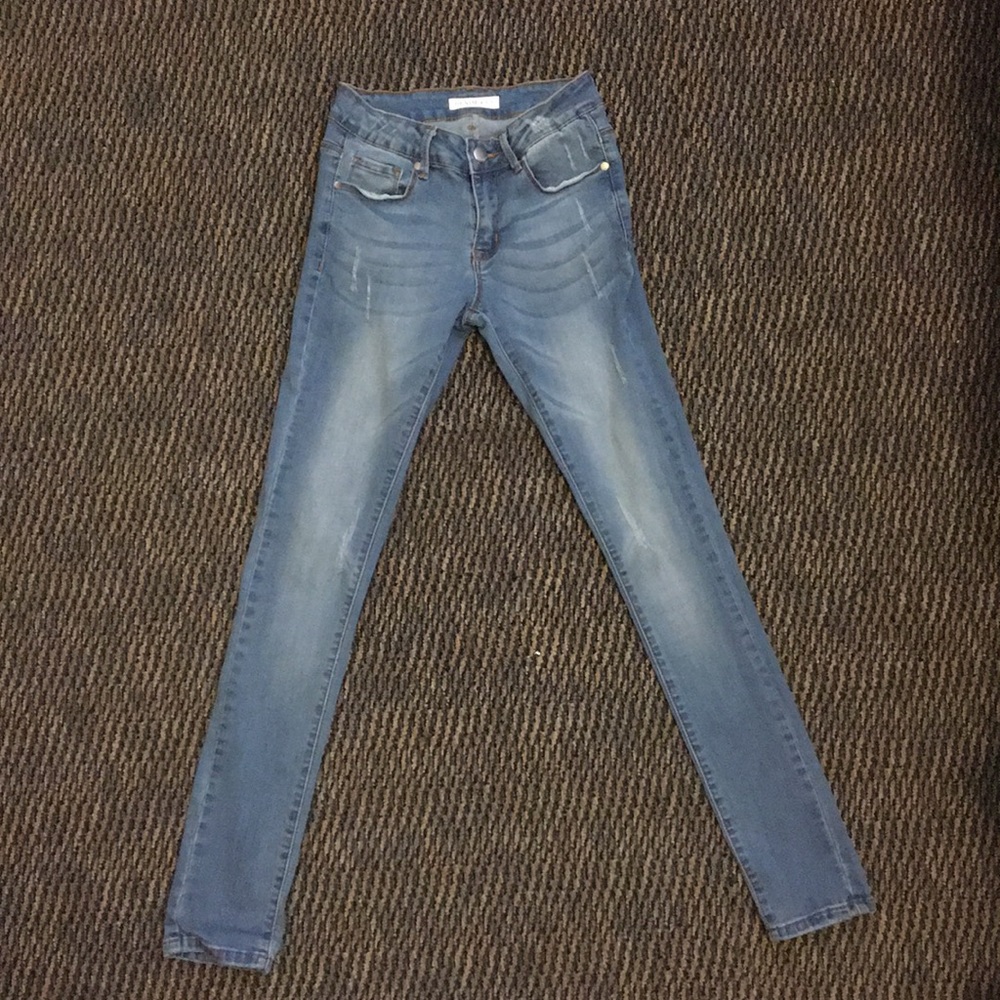 Fashion Nova Light Wash Skinny Jeans