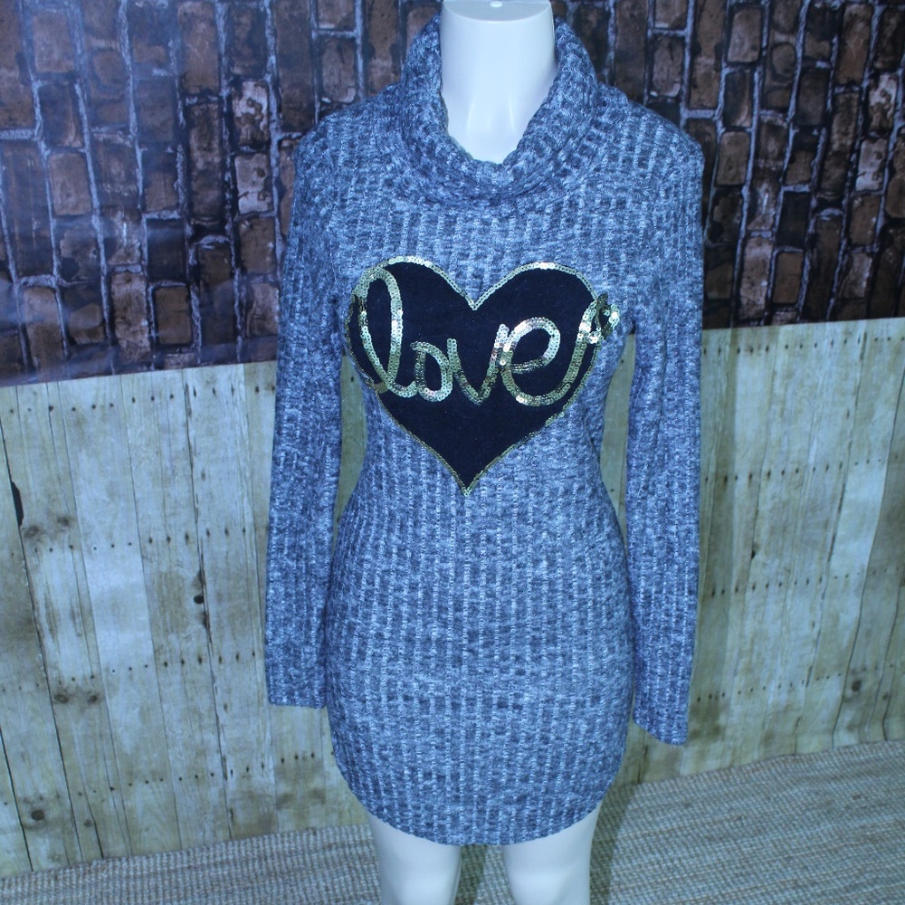 Sweater Dress love print