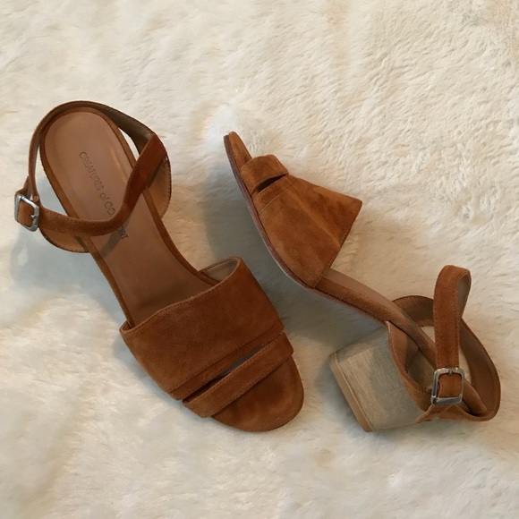 Creatures Of Comfort Shoes Monica Sandal Suede Heels 40 Poshmark