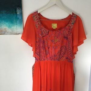 Maeve Anthropologie maxi dress