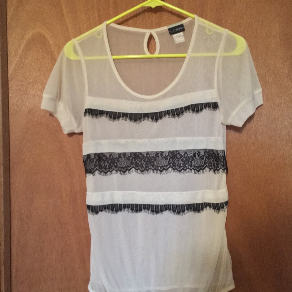 Buckle daytrip white and black blouse