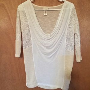 Buckle Daytrip cream 3/4 sleeve top