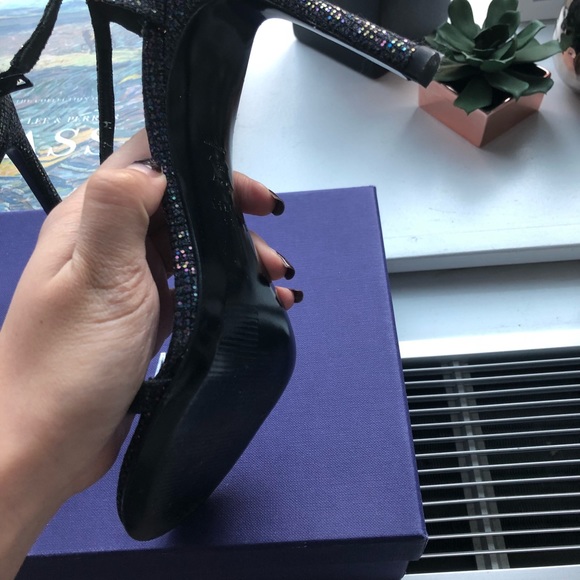 New Staurt Weizman Sandals, Fossil Suede - Picture 2 of 3