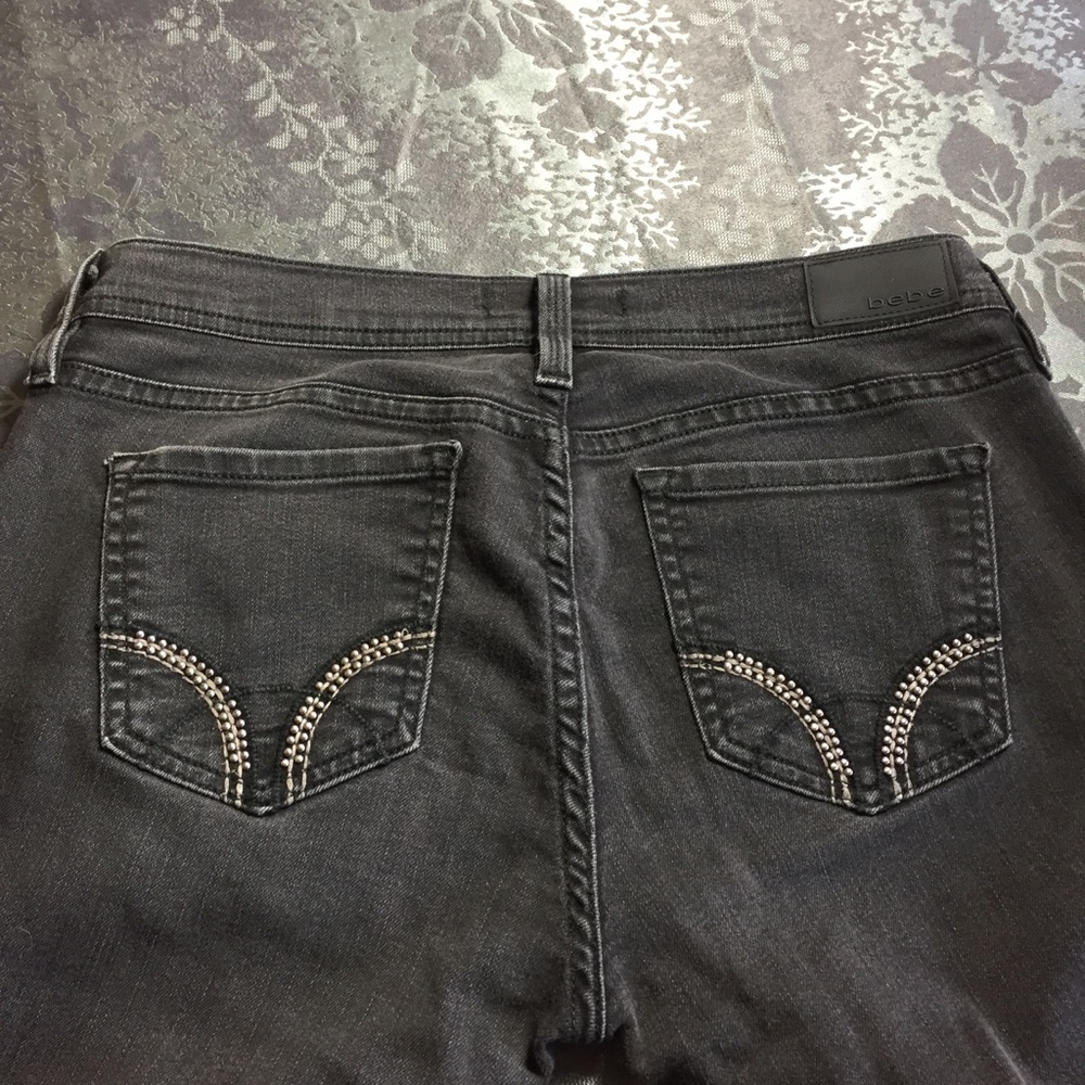 Bebe black skinny boot size 28 tall - Picture 4 of 5