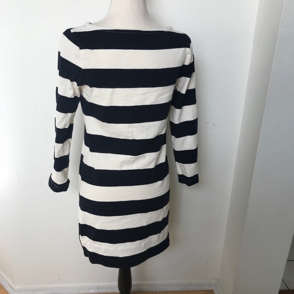 [J. Crew] Maritime Strip Zip Dress - Picture 4 of 8