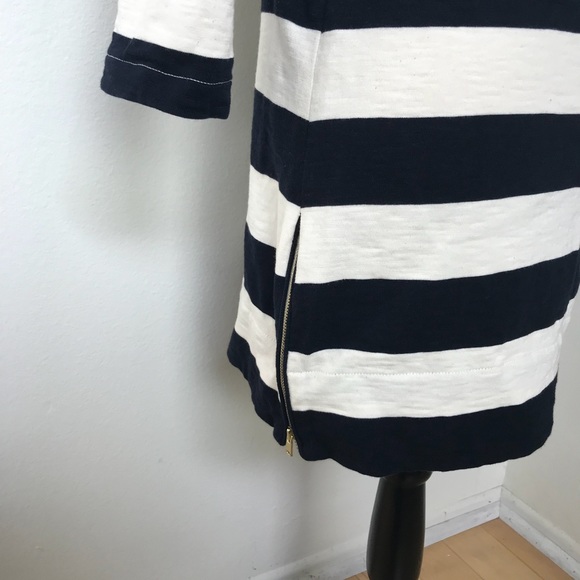 [J. Crew] Maritime Strip Zip Dress - Picture 5 of 8
